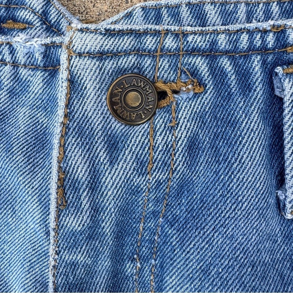 Vintage 90’s Lawman Bareback Western Womens Jeans High-Rise Pleated 22-W 28-L - Picture 4 of 12